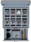 ROTHWELL Luxus-Uhrenbox für 8 Uhren, Schatulle für Uhren aus Kunstleder mit Echtglasdeckel, Schublade für Zubehör mit mehreren Fächern, Arctic Mist