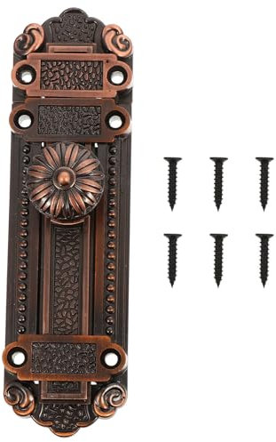 Veemoon Sicherheitsschlösser Schiebetürriegel Aus Zinklegierung Rot Antik Für Badezimmer Schlafzimmer Und Garagentüren Mit Langlebiger Verarbeitung