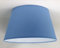 40 cm Pantalla, Cono, Tela de Algodón, respaldo de PVC Blanco, Producto Hecho a Mano, para Lámpara de Mesa, Lámpara de Pie (Azul Claro)