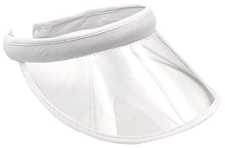 MONOJLY Transparente Sonnenblende aus Kunststoff, UV-Schutz, Sonnenhut, Sonnenhut, Sommer-Sonnenblende, Golfvisier