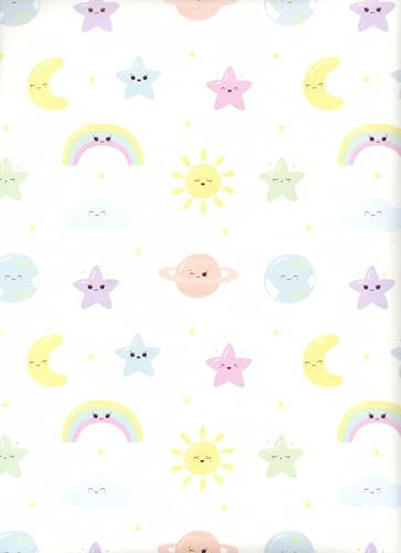 ARKRAFT Geschenkpapier Set 3 Blatt XXL 90 x 65 cm Kunststofffreie Verpackung Papier FSC (18-9343)