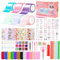 YAOZUP Nano Tape Bubbles Set, 61 Stücke, Bubble Tape Toy Kit mit Pailletten Aufkleber, DIY Nano Tape, Nano Tape Bubble Craft Kit, Bubble Tape DIY, Bubble DIY Craft Kit für Mädchen, Jungen