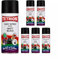 Tetrion Easy Spray Multipurpose Paint Matt Black Aerosol for Metal, Wood, and Plastic Fast-Drying Interior & Exterior Coating (Pack of 6) 400 ml