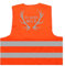 Es Wird Wild Jäger Jagd Warnweste BZW. Signalweste mit reflektierendem Aufdruck - Größe L/XL, Orange