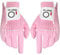 FINGER TEN Golfhandschuhe Damen Paar Linke Rechte Hand 2 Stück Golfhandschuh Mikrofaser Allwetter Regentag Nass Heiß Golf Handschuh Links Rechts Griff Haltbarkeit Weicher Komfort (1 Paar, M,Rosa)