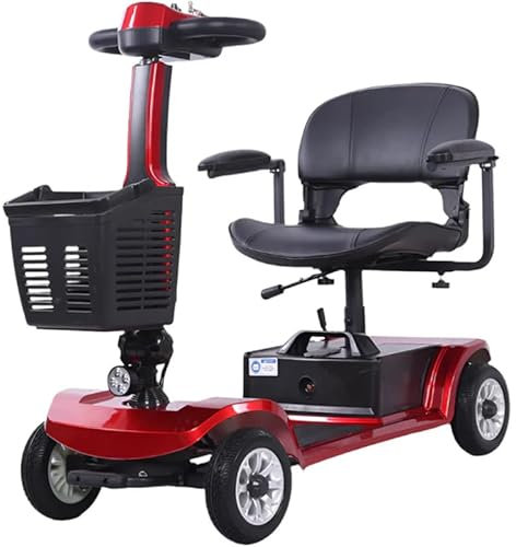 Mobility Scooter Discapacitados Personas mayores 4 Ruedas Resistente 190 Kg Desmontable Batería Extraíble Autonomía Hasta 35 km Dortomedical®