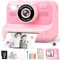 Subtail Sofortbildkamera Kinder - 1080P Kinderkamera Sofortbildkamera - Selfie Digitalkamera Kinder mit 32GB - Geburtstagsgeschenk Spielzeug ab 3 4 5 6 8 7 9 10 11 Jahre Mädchen Jungen - Rosa
