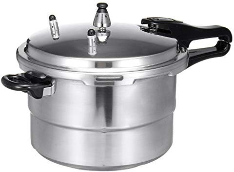 MQPALZKD Pentola a Pressione da Cucina in Lega di Alluminio 7L Fornello a Gas da Cucina Protezione di Sicurezza con Piastra a Vapore for Forno a Gas in Assi