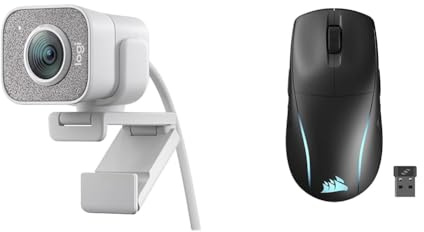 Logitech for Creators StreamCam, & Corsair M75 Wireless RGB Souris de Jeu