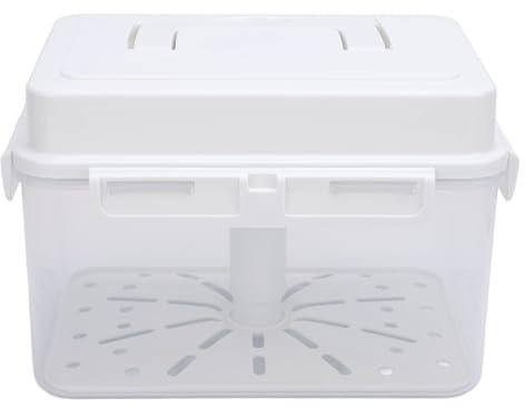 Récipient Kimchi Coréen, Pot de Fermentation de Choucroute Hermétique de Grande capacité, Pot de Cornichon à L'épreuve avec Plaque de Presse et Passoire, Joint de Goût de (5L)