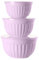 Diaxilu Lot de 3 grands saladiers avec couvercles - 2 l/3 l/4 l - Empilables - En plastique de qualité supérieure sans BPA - Passe au lave-vaisselle et au micro-ondes - Rose