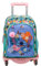 TOYBAGS Sac à Dos Scolaire Stitch Tropical - Double Compartiment - avec Accessoire Pom-Pom - Adaptable + Chariot Rose Protection latérale et Stopper Avant Anti-Chute 4 Roues pivotantes - 44 x 30 x 20