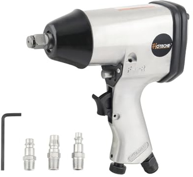 Hoteche 1/2 Pneumatikschrauber | Einzihammer, 7000RPM, Maximales Drehmoment 330NM, Mit 3 1/4 Anschlüssen, in Farbschachtel