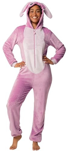 Disney Lilo und Stitch Onesie Damen, Onesie Angel, Schlafanzug Einteiler für Frauen