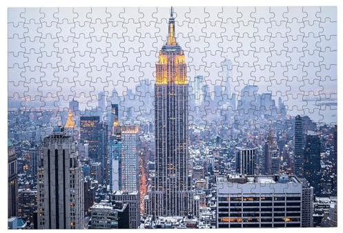 Puzzle 5000 Teile New York, Stadt Puzzle 5000 Teile Erwachsene, Klassische Puzzles für Erwachsene, Challenging Puzzel für Die Ganze Familie, Holzpuzzle Geschenke für Frauen, Deko Wohnzimmer -2798