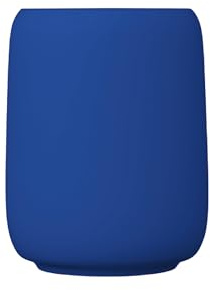 blomus Zahnputzbecher -SONO- | Zahnbürstenhalter aus Keramik | 11 x 8,5 x 8,5 cm | Farbe Mazarine Blue | Badaccessoire