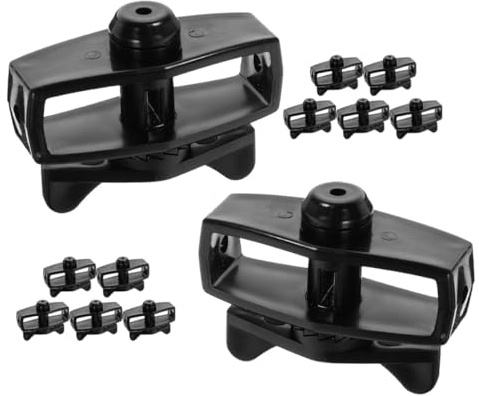 MAGICLULU Lot de 12 Tendeurs de Câble Métallique Noirs, Serrage-jardin Robuste pour Tension Fil de Clôture, Tendeur de Remplacement Pratique, Accessoire Outillage Jardin pour Fixation