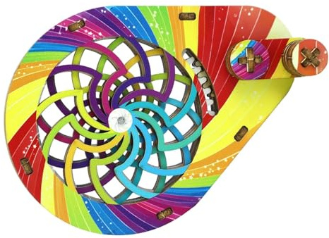 Spielzeug Mit Rotierender Optik, Verbesserte Kognitive Fähigkeiten, 12,5 X 9 cm, Rotierendes Optisches Puzzle, Interaktives 3D-Lernspiel, Rotierende Erkundung, Für, Mädchen, Kinder, Erwachsene,