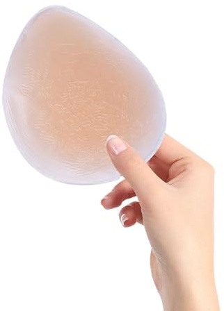 Abaodam Coussinet en Silicone Imperméable Taille S Teint Naturel pour Femme, Cache-tétons Antidérapant Réutilisable, Protection Intime pour Maillot de Bain et Activités Aquatiques, Plage