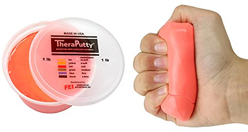 CanDo TheraPutty - Therapie-Knetmasse - 450 g - rot (leicht)