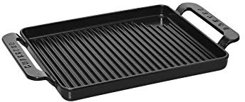 Chasseur Cast Iron Grill Pan, Black, 42 x 24 cm
