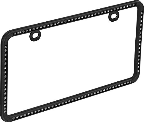 Bell Automotive 22-1-46501-8 Universal Black Diamond Design Kennzeichenrahmen