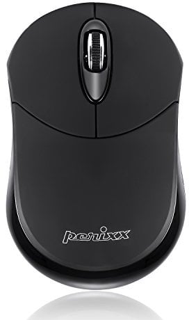Perixx PERIMICE-802 Wireless Bluetooth Maus - für Windows und Android PC und Tablet - 3 Tasten - Kabellose Bluetooth 3.0 Technologie, Schwarz-Matt