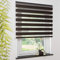OBI Doppelrollo Duo-Rollo Rollo mit Seitenzuggetriebe Wand- und Deckenmontage | Braun | 80 x 180 cm