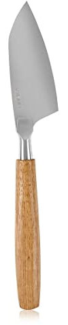Couteau à Fromage Pâte Dure Oslo No. 6 de Boska/Pecorino et manchego/Acier trempé/Poignée en chêne authentique/Argent/Brun / 20,5 cm