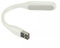 CABLEPELADO Lámpara USB flexible | Mini lámpara LED USB | Luz nocturna portátil | Silicona | compatible con power bank, portátil, teclado USB | 5V | Temperatura de color: 5000 K~5500 K | Blanco