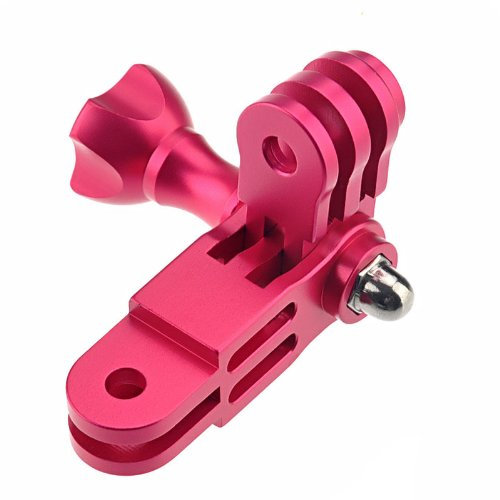 MOUNTHOLDER Camera Tripod & Monopod Accessories Aluminum Mount three-way Pivot Arm Set for GoPro HERO4 / 3+ / 3/2 / 1(Green) (Color : Magenta)