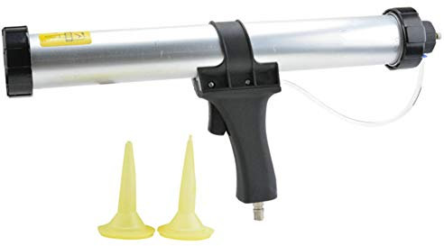 Air Pneumatic Sealant Gun,600Ml Sausage Sealant Caulking Gun Silicone Pistol with Pistons Adhesive Gun Kit Joint Seal Construction Tools