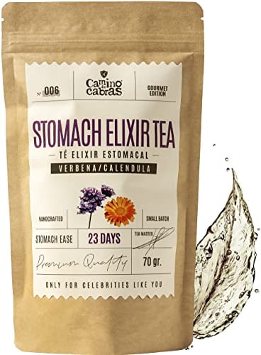 Nº006 STOMACH ELIXIR TEA - Tisana Rilassante e Digestiva - Tisana Depurativa - Sollievo Stomaco - Camomilla, Liquirizia, Anice, Cumino, Finocchio, Menta - Senza caffeina - Ingredienti Naturali 70 gr