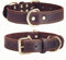 SLZZ Prämie Echtes Leder Hundehalsband/weich Dauerhaft Schwere Echtes Leder Hundehalsband für Rüde Weiblich Kleine X-Kleine Mittlere Große X-Große Hunde