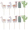 VALICLUD 40pcs Thema Kuchen Topper Lama Alpaka Kaktus Cupcake Topper Mexikanische Kuchen Picks Mottoparty Geburtstagsfeier Babyparty Dekoratione