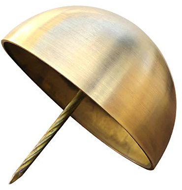 Pure Copper Foam Nails, Drum Nails, Round Head Nails, Brass Door nails-5cm Brass