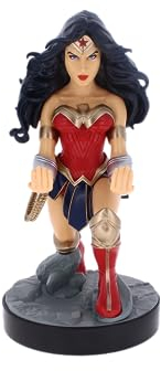 Cable Guys - Wonder Woman Gaming Accessories Holder & Phone Holder for Most Controller (Xbox, Play Station, Nintendo Switch) & Phone