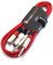 2 x Male XLR to 2 x 6.35mm 1/4 Stereo TRS Jack Balanced Twin Lead/Patch Cable - 3 Colours (1.5m-red)