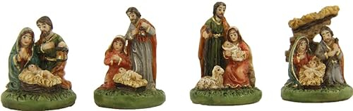 dekoprojekt Krippenfigur Hlg. Familie, Krippenblock 4-teilig 2,6 cm