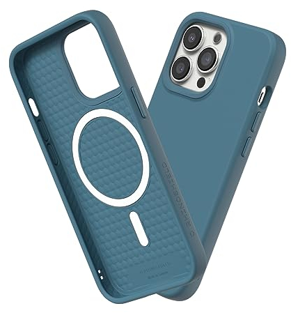 RhinoShield Case kompatibel mit [iPhone 13 Pro Max] | SolidSuit - MagSafe-kompatibel -Stoßdämpfende & schlanke Schutzhülle mit Premium Finish - 3.5 Meter Fallschutz - Ozeanblau