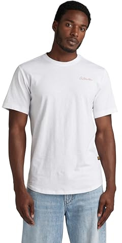 G-STAR RAW Herren Back gr lash r t T-Shirts, Weiß (White D24431-C372-110), XXL