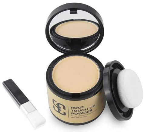 SOVONCARE Ansatzpuder, Haar-Concealer Haarverdichtung für Frauen und Männer, Haaransatz Ausbessern & Kaschiert Sofort Haarausfall,Touch Up Haarpulver für dünnes Haar für Frauen (Hellblond, 10g)