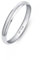 Amberta Damen Hochzeits Ring aus 925 Sterling Silber: 2.5 mm Sterling Silber Hochzeitsringe für Frauen - Ringgröße 53.8
