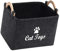 ＡＷＨＡＯ Haustier Spielzeug Organizer Box, Welpen Sachen Korb, Rechteckig, Vielseitig Einsetzbar, Zusammenklappbar, Katzenspielzeug Boxen, Hundebedarf, Lagerpl, dunkelgrau