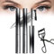 Judy Doll Mascara, 3D Curling Wimperneisen-Mascara, Doll Iron Brush Mascara, Judy Doll Curling Iron Mascara, Lash Princess Mascara, wasserfeste Mascaras (Black 2PCS)