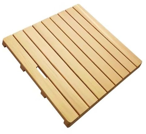 Teak-Duschmatte, Bodenmatte aus Holz für draußen und drinnen, Rechteckige Duschmatte für Spa, Pool, Sauna, Rutschfeste & wasserbeständige Badematte, Hot Tub Bodenbelag Dekor ( Size : 40x50cm )