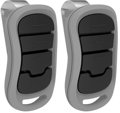 2 for Genie Intellicode Garage Door Opener Remote G3T-BX G3T-R, for All Genie Intellicode and Overhead Door CodeDodger Garage Door Openers, 3-Button, Keychain/Visor, Learn Button
