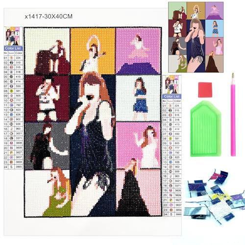 Xerteam Diamond Art Kits für Erwachsene, 5D Diamant Malerei, DIY Gem Art Full Drill für Wanddekoration, Raumornamente und Dekorative Malerei