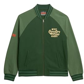 Superdry Herren College Bomberjacke aus Jersey mit Grafik
