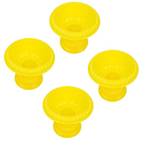 CAXUSD 4 Stück Urnen-pflanzgefäße Im Europäischen Stil Kunststoff-blumentöpfe Für Hochzeiten Haustür Veranda Garten